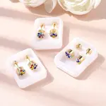 304 Stainless Steel Flat Round Stud Earrings