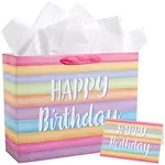 1 Set Paper Tote Bags with Handles