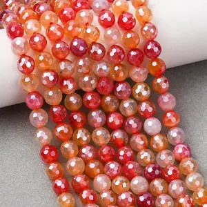 Natural Banded Agate Beads Strands