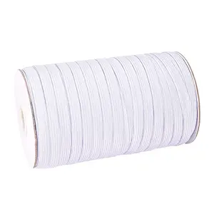 3/8 inch Flat Braided Elastic Rope Cord