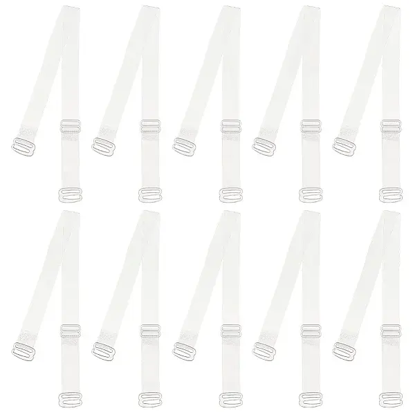 10 Pairs TPU Non-slip Bra Straps