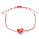 Glass Seed Bead & Glass Braided Bead Bracelets