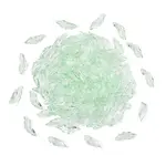 100Pcs Baking Painted Transparent Glass Pendants