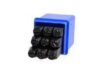 GEKO Razicí matrice čísel - raznice, 8 mm, sada 9 kusů Velikost: 8 mm