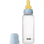 BIBS Anti-Colic Baby Bottle Latex antikoliková fľaša s kaučukovým cumlíkom Baby Blue 270 ml