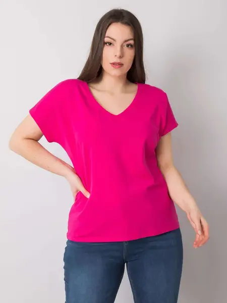 Dámské tričko Fashionhunters V-neck