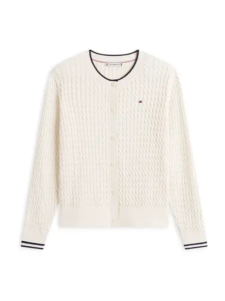 TOMMY HILFIGER Kardigán  krémová / čierna