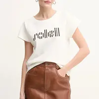 Bavlněné tričko La Petite Française TYFANY béžová barva, TYFANY