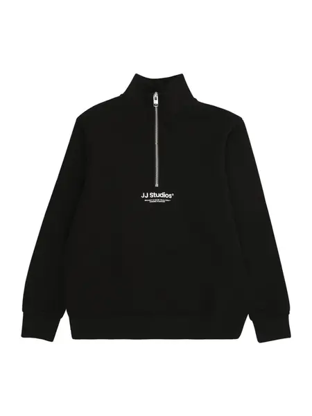 Jack & Jones Junior Mikina 'JJESOHO'  čierna / biela