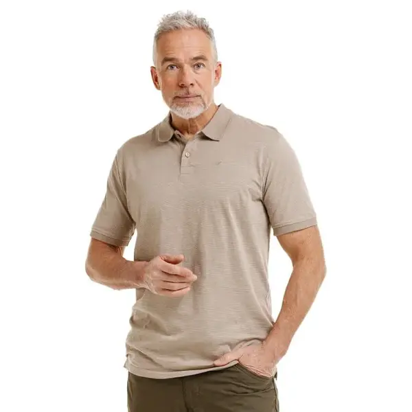 Bushman Pánské polo tričko Keith II, pískově hnědé M