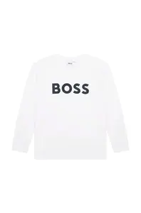 BOSS Dětské bavlněné tričko BOSS