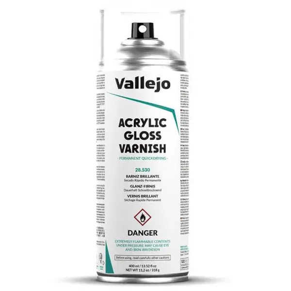 Lesklý lak ve spreji Vallejo 400ml