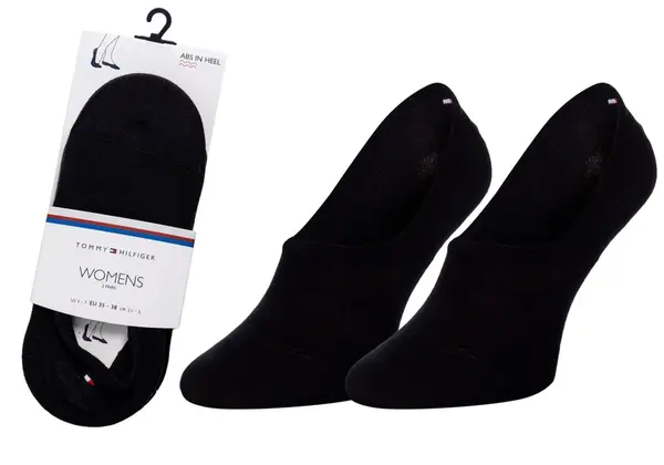 Tommy Hilfiger Ponožky - TH WOMEN FOOTIE 2P čierne