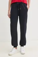 Tepláky Gaudi dámské, tmavomodrá barva, hladké, 511BD24006