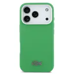 Zadní kryt Lacoste PVC Iconic Petit Pique Metal Logo MagSafe pro Apple iPhone 17 Pro, green