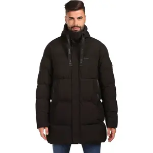 KILPI NELSON Pánský zateplený kabát, černá, velikost XXXL