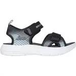 Skechers MICROSPEC - SPLASH Dětské sandály, černá, velikost