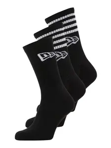 NEW ERA Ponožky  čierna / biela