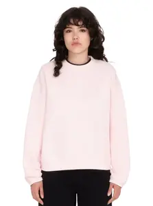 Volcom dámská mikina Stone Heart Up Crew Lilac Ash | Růžová | Velikost M