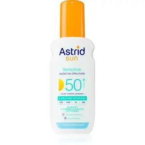 Astrid Sun Sensitive mléko na opalování ve spreji SPF 50+ s vysokou UV ochranou 150 ml