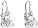 Evolution Group - Pavona Stříbrné dětské náušnice se zirkonem Lt. Blue 11171.3