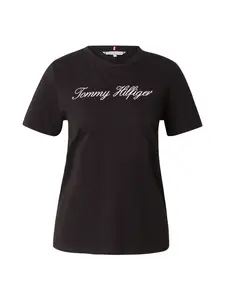 TOMMY HILFIGER Tričko  čierna / biela