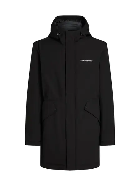 Karl Lagerfeld Prechodná parka  čierna / biela