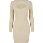 Women's dress Cut Out cream