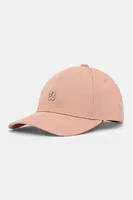 Bavlněná baseballová čepice HUGO Ally-ME růžová barva, 50533427