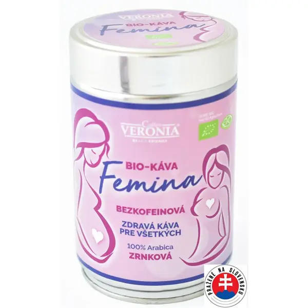 Bezkofeínová BIO káva Veronia Femina zrnková