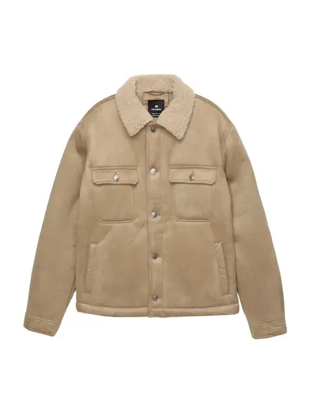 Pull&Bear Zimná bunda  farba ťavej srsti