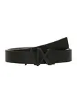 ARMANI EXCHANGE Opasky 'PLATE BELT'  sivá / čierna