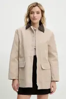 Bunda Answear.LAB béžová barva, přechodná