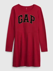 GAP Dětské šaty s logem - Holky