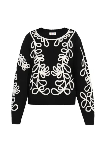 IZIA Sveter  čierna / biela