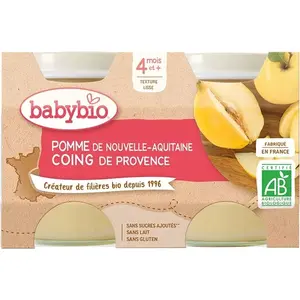 BABYBIO Jablko kdoule z Provence 2 x 130 g