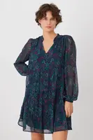 Šaty Medicine tyrkysová barva, mini, oversize