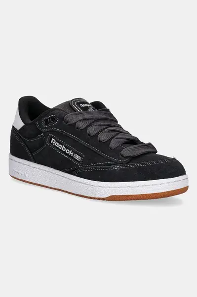 Semišové sneakers boty Reebok Classic CLUB C BULC CLN šedá barva, 100209033
