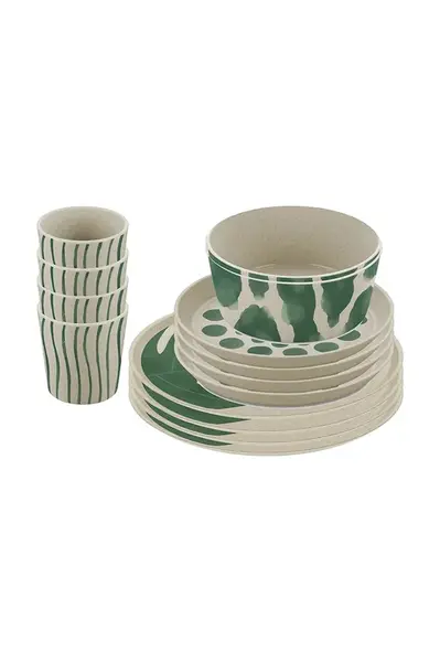 Jídelní set pro 4 osoby Koziol Monstera 16-pack