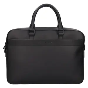 Pánská taška na notebook Tommy Hilfiger Kvide, syntetická kůže, 15" − černá