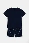 Dětské bavlněné pyžamo Polo Ralph Lauren tmavomodrá barva, 8P0250