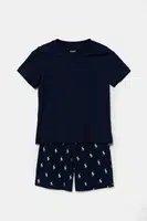 Dětské bavlněné pyžamo Polo Ralph Lauren tmavomodrá barva, 8P0250