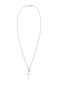 ELLI Retiazka 'Kreuz'  strieborná / priehľadná