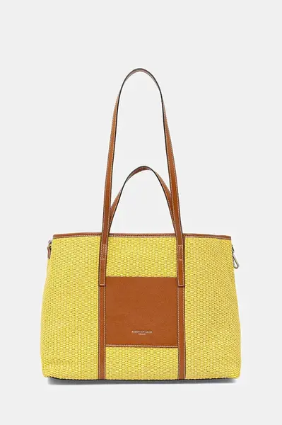 Kabelka Gianni Chiarini SUPERLIGHT žlutá barva, BS.10356.CST.DNM