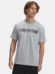 Pánské tričko Under Armour UA CAMO CHEST STRIPE SS-GRY - Pánské