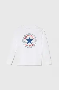 Bavlněné tričko s dlouhým rukávem Converse
