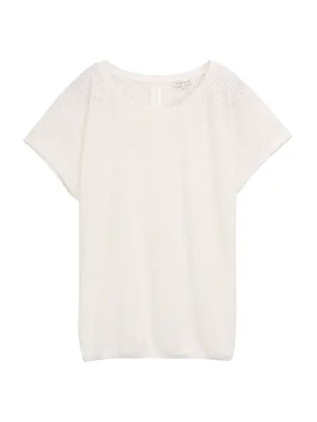 TOM TAILOR Tričko  biela