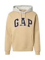 GAP Mikina 'HERITAGE'  námornícka modrá / medová / sivá melírovaná / biela