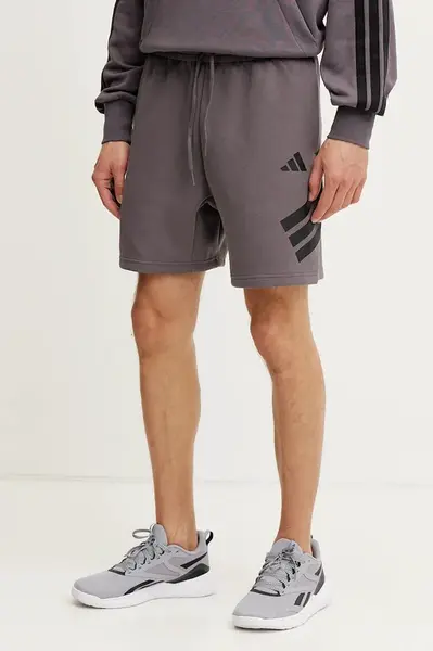 Kraťasy adidas Future Icons pánské, fialová barva, JD4881