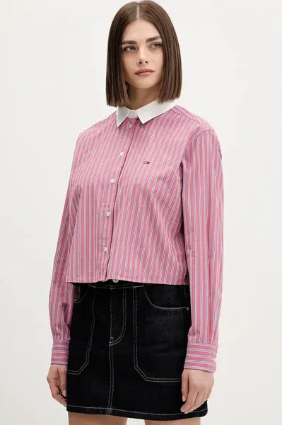 Tommy Jeans Bavlněná košile Tommy Jeans